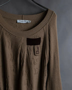 "Christian Dior" John Galliano period elbow patch knit