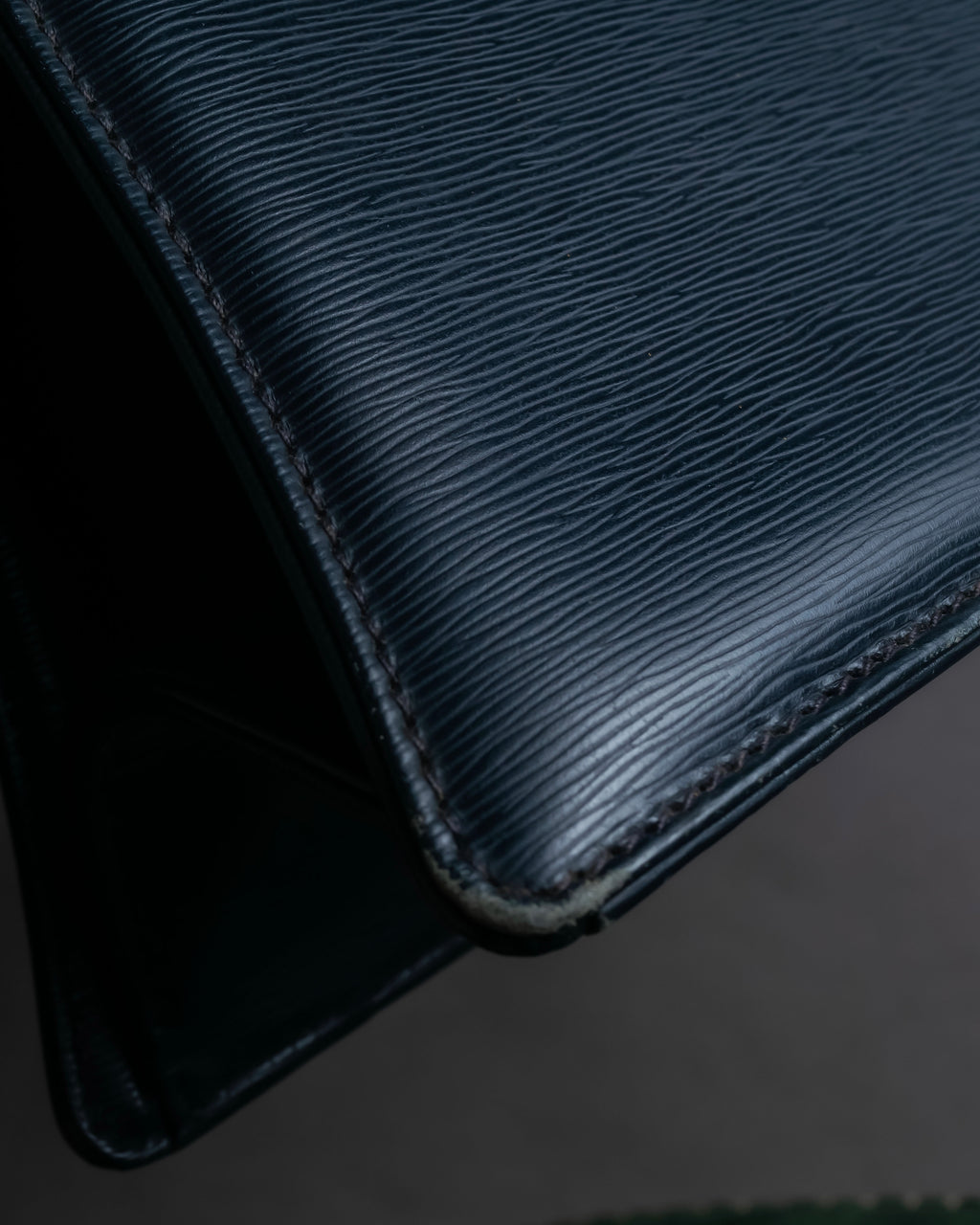 "Chloe" Trapezoid design embossed leather hand bag