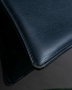 "Chloe" Trapezoid design embossed leather hand bag