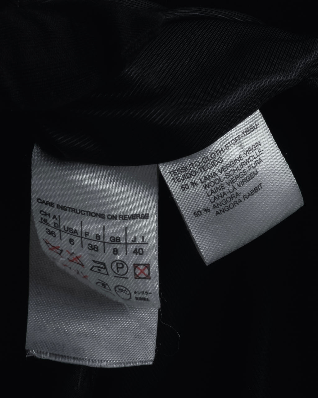 Abrigo doble botonadura estilo pea coat de los años 90-00 de "Max Mara"