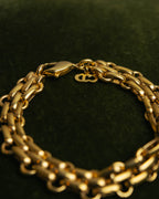 "Christian Dior" 80's-90's Gold-tone chain bracelet