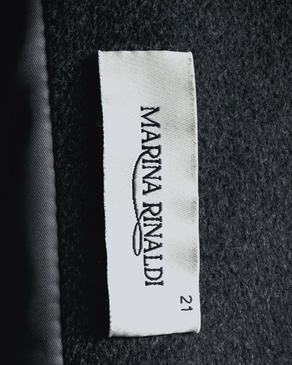 "MARINA RINALDI" Double-breasted minimal over coat