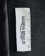 "MARINA RINALDI" Double-breasted minimal over coat