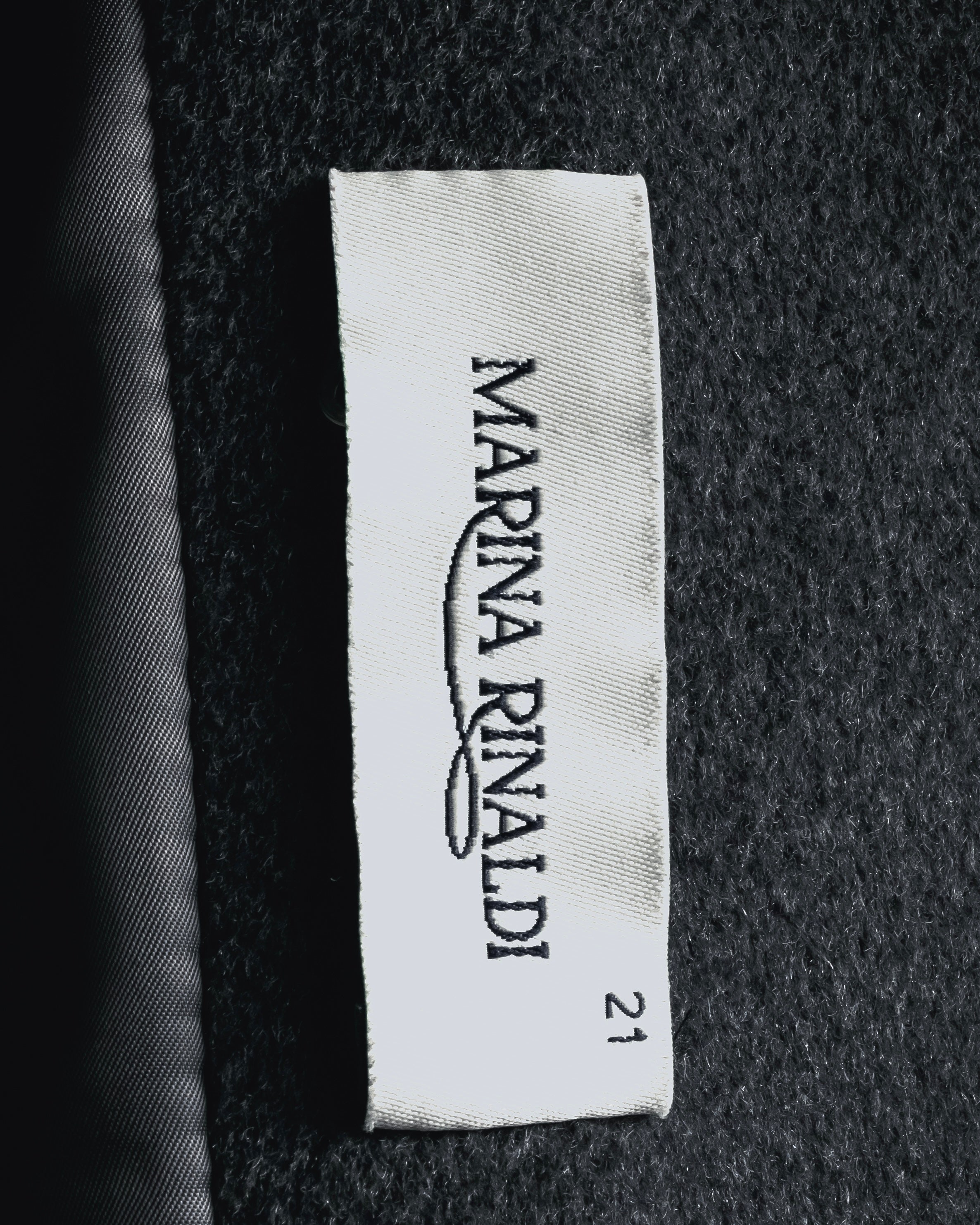 "MARINA RINALDI" Double-breasted minimal over coat