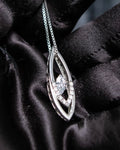 "Guy Laroche" Dancing stone diamond necklace