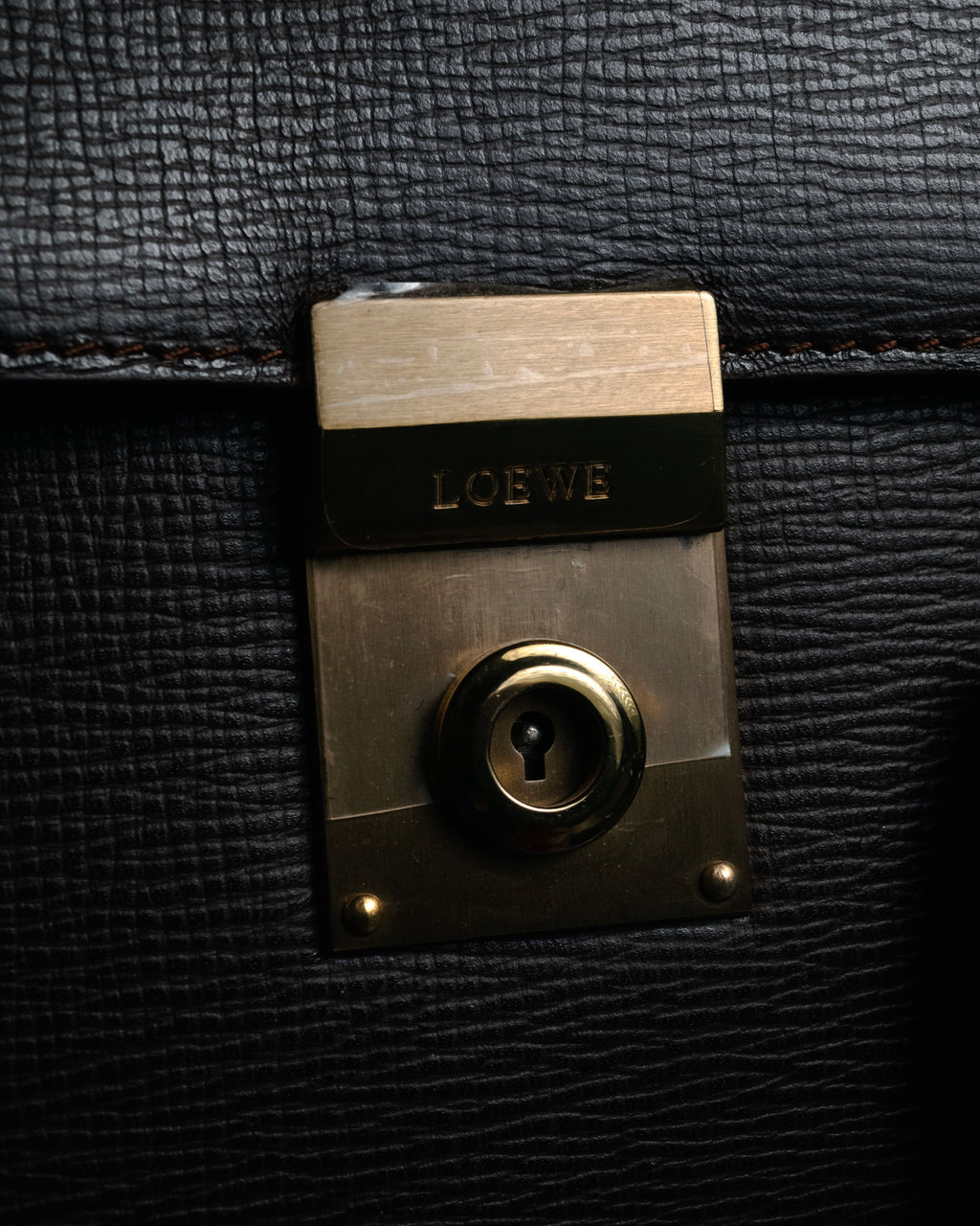 “LOEWE” 90’s Heritage anagram lock briefcase