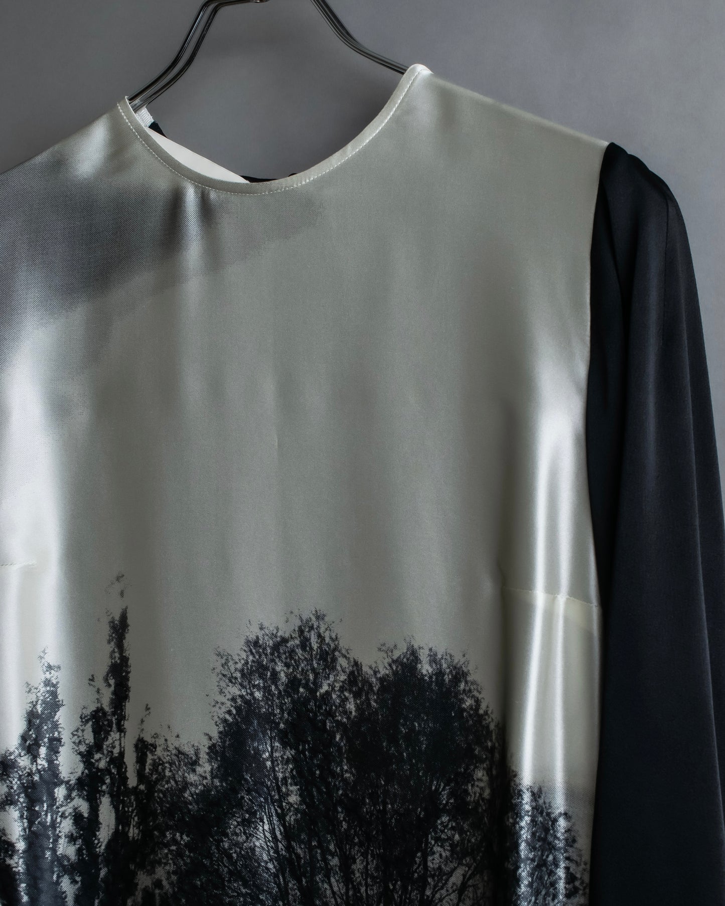 "STELLA McCARTNEY" Tree pattern bicolor tunic pullover