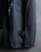 "MIHARA YASUHIRO" Hidden zip detail tailored jacket