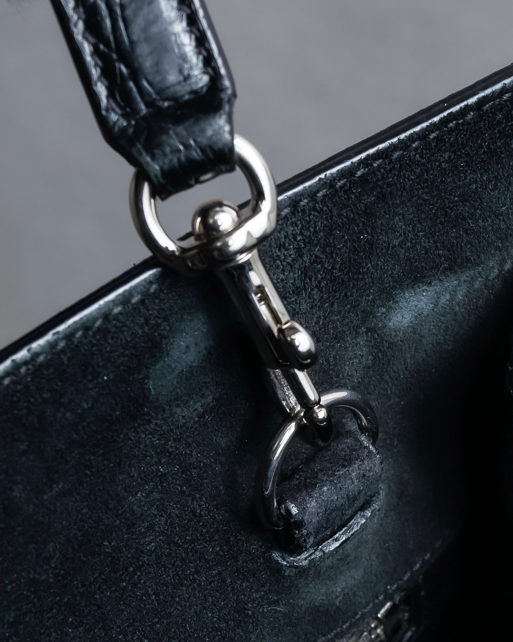 "Saint Laurent" Sac du Jour leather combination 2way bag