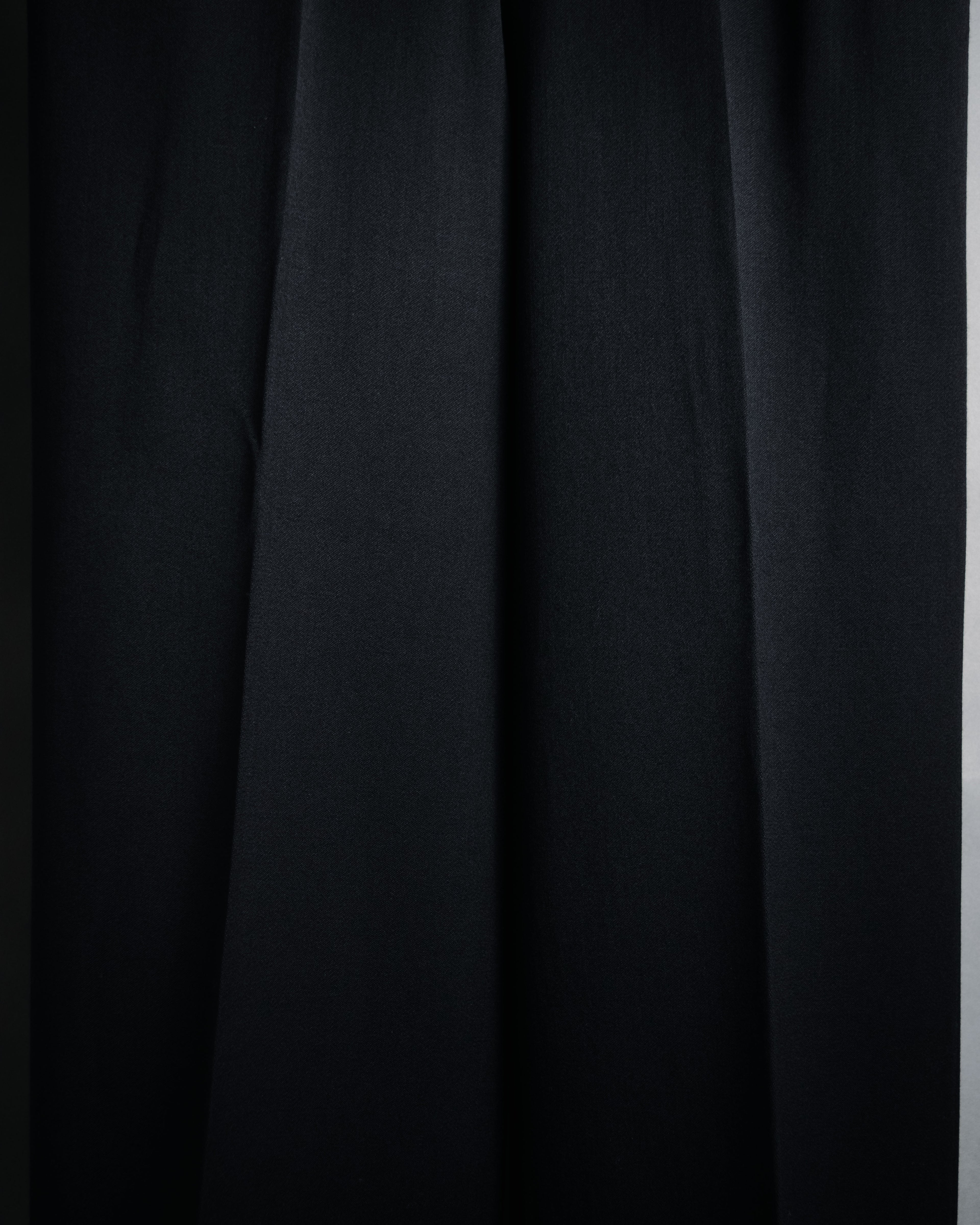 –SPECIAL– "CHANEL" 2011SS Wide-leg high-waist fringe hem trousers