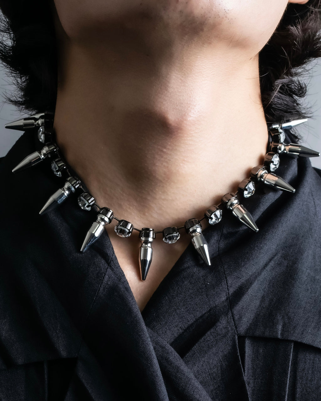 "N21 NUMERO VENTUNO" Studded diamond combination necklace