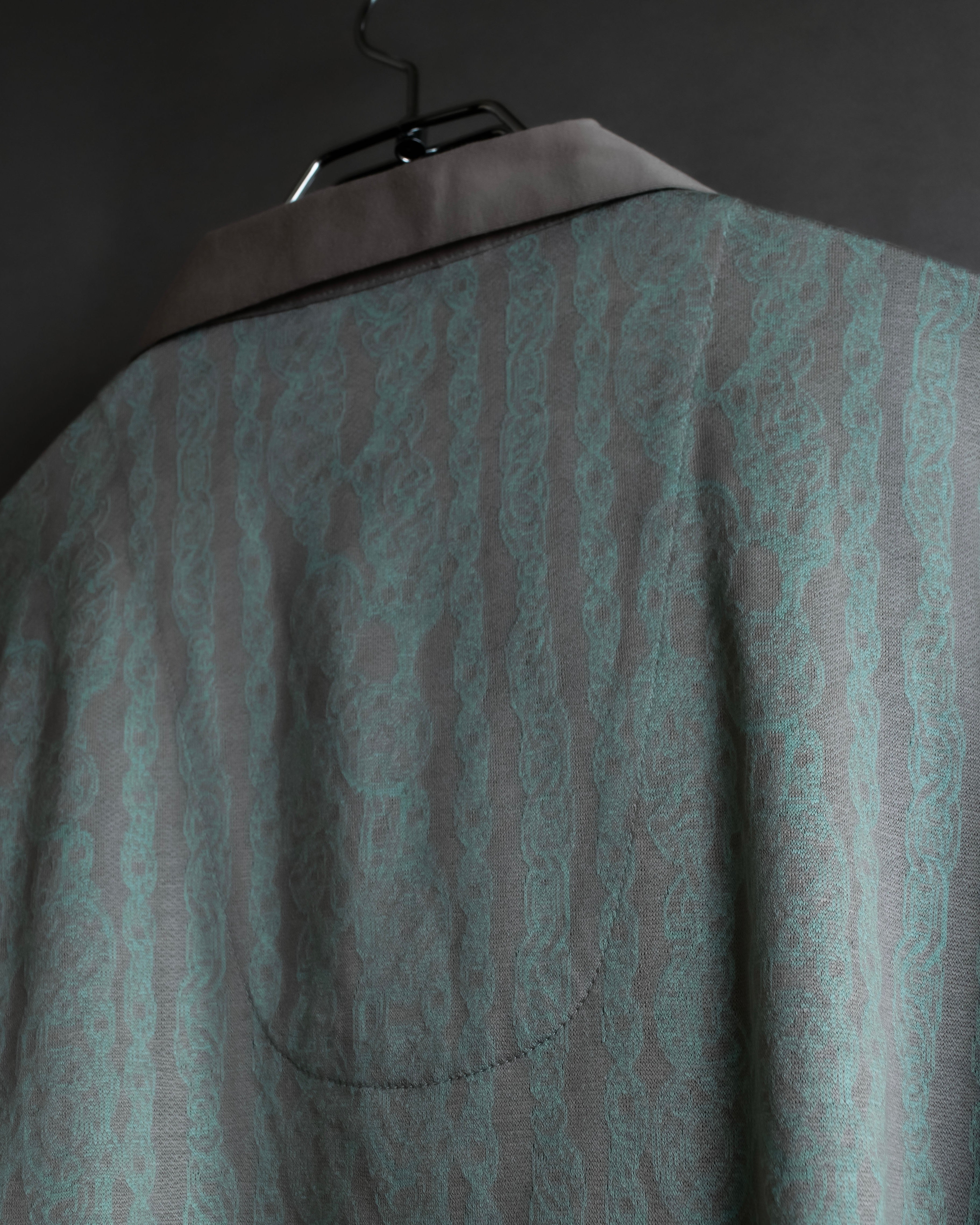 "CELINE" Chain motif pattern relaxed pajama set up