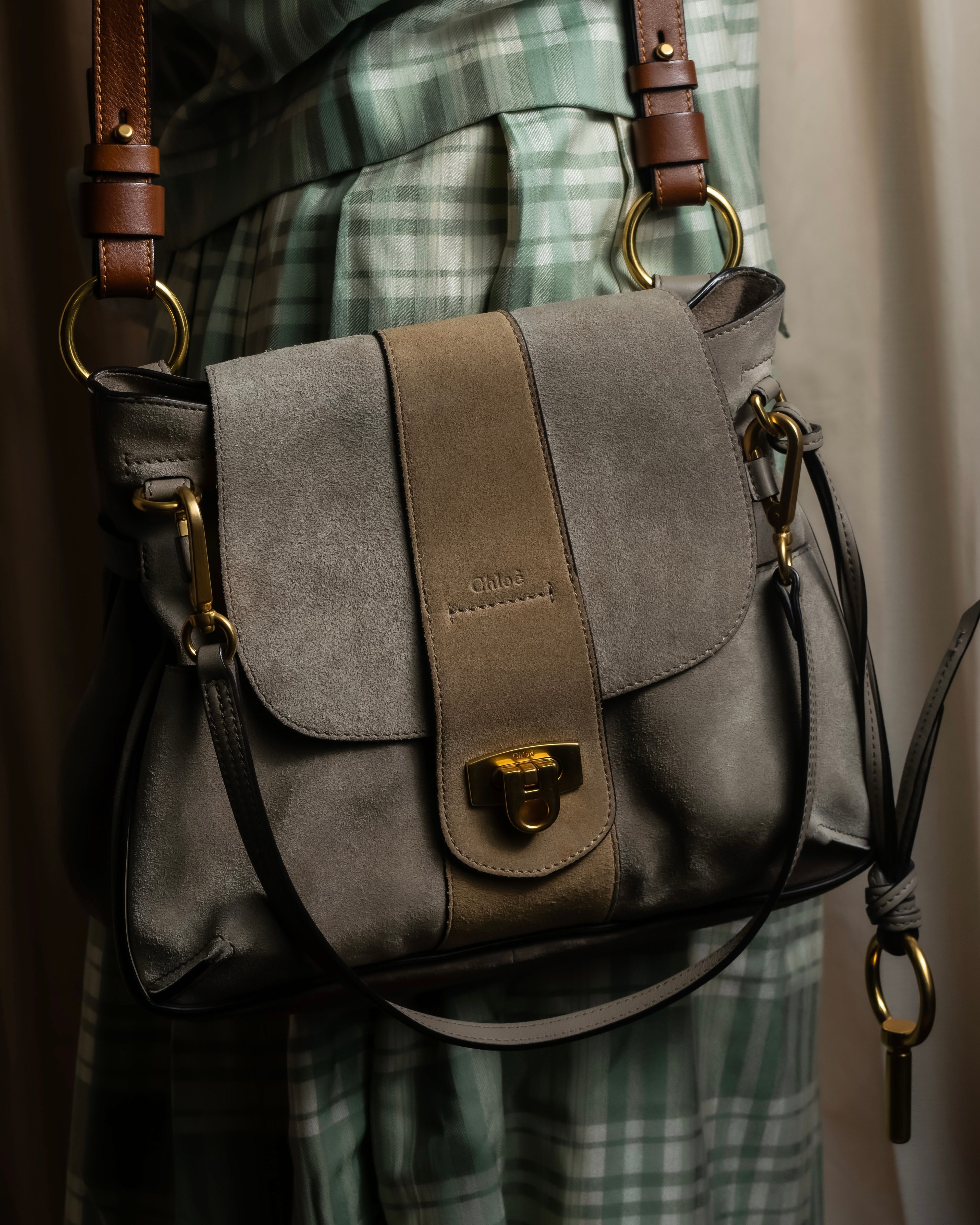 "Chloe" LEXA series 2way leather shoulder bag