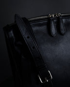 "JIL SANDER" Hill model gently curved leather shoulder bag