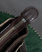 "BURBERRY" Nova check pattern leather combination shoulder bag