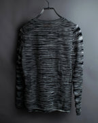 "MISSONI" Multi border pattern box silhouette knit