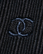 "CHANEL" 100% silk, shadow stripe pattern neck tie