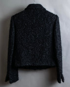 "GUCCI" Compact pattern bouclé wool jacket
