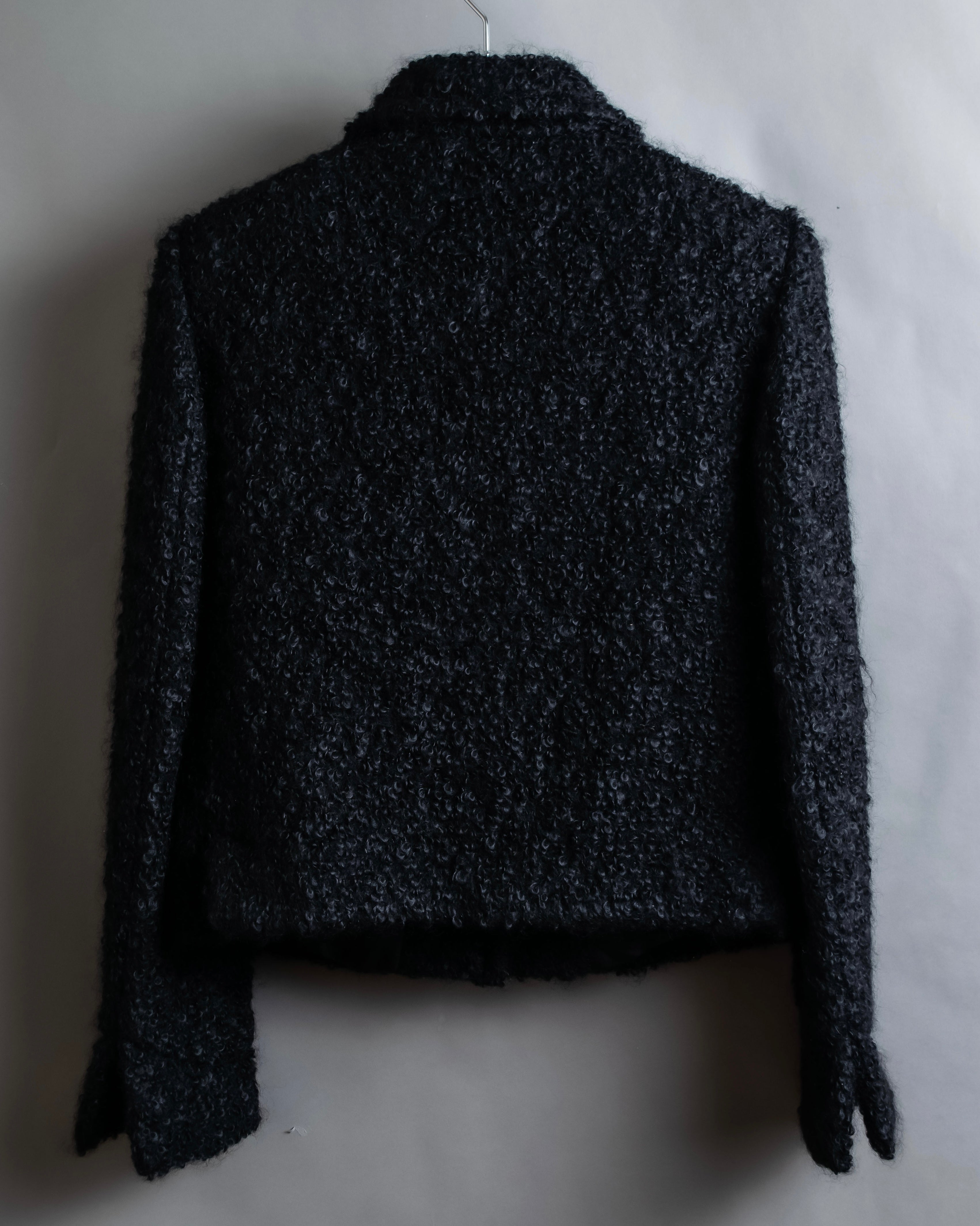 "GUCCI" Compact pattern bouclé wool jacket