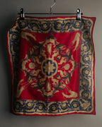 “CELINE” 80’s-90’s Baroque carriage motif mini scarf