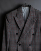 "Calvin Klein" Glen check oversized double breasted jacket