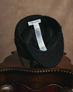 -SPECIAL- "Christian Dior" 20's Intricately embroidered botanical sailor cap