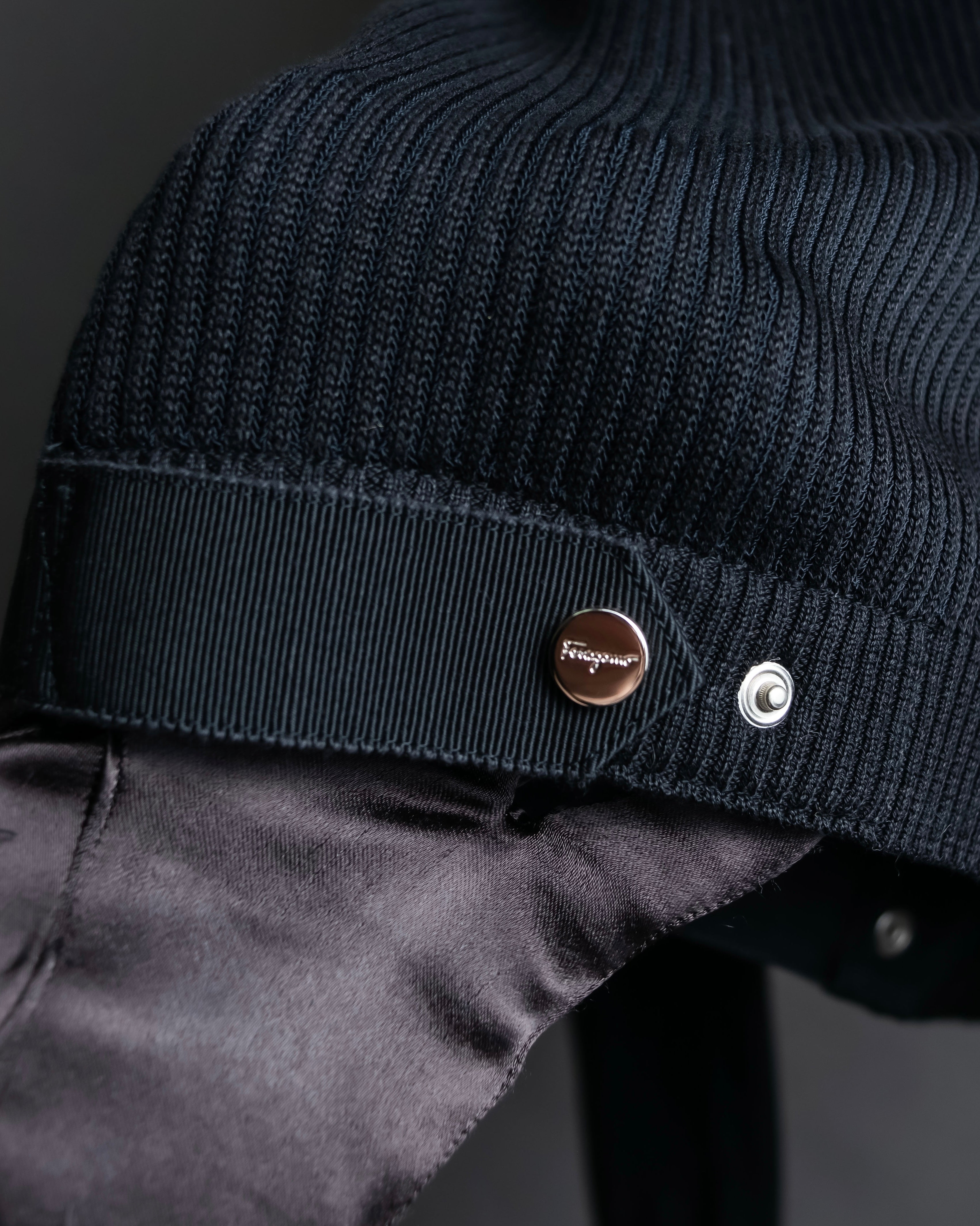 "Salvatore Ferragamo"Cotton x rayon summer knit shirt