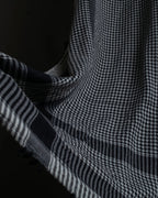 "Vintage houndstooth combination pattern large stole"