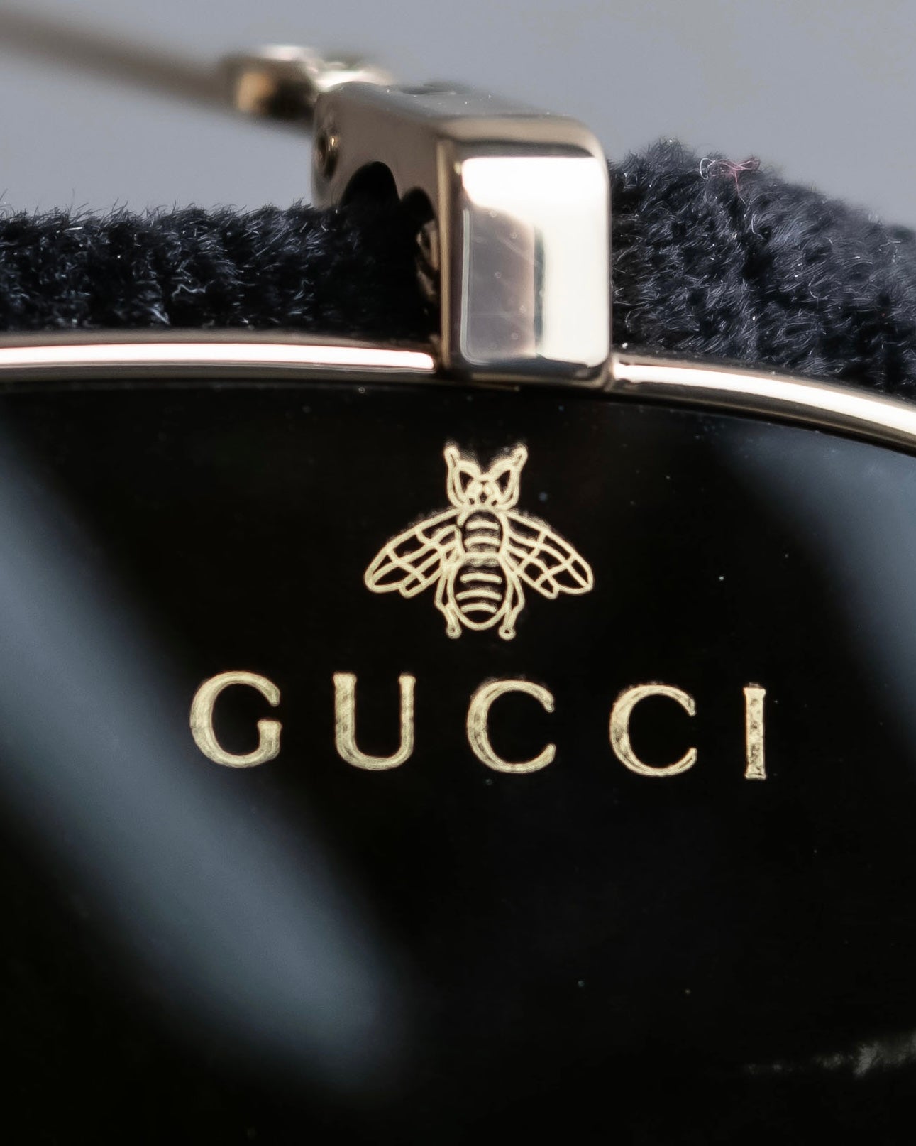 "GUCCI" Gold frame square frame sunglasses