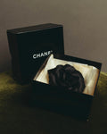 "CHANEL" 80's-early 90's Sculptural camellia brooch