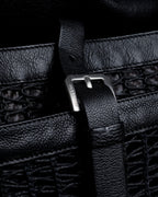 "JIL SANDER" Large flap design Harako leather shoulder bag