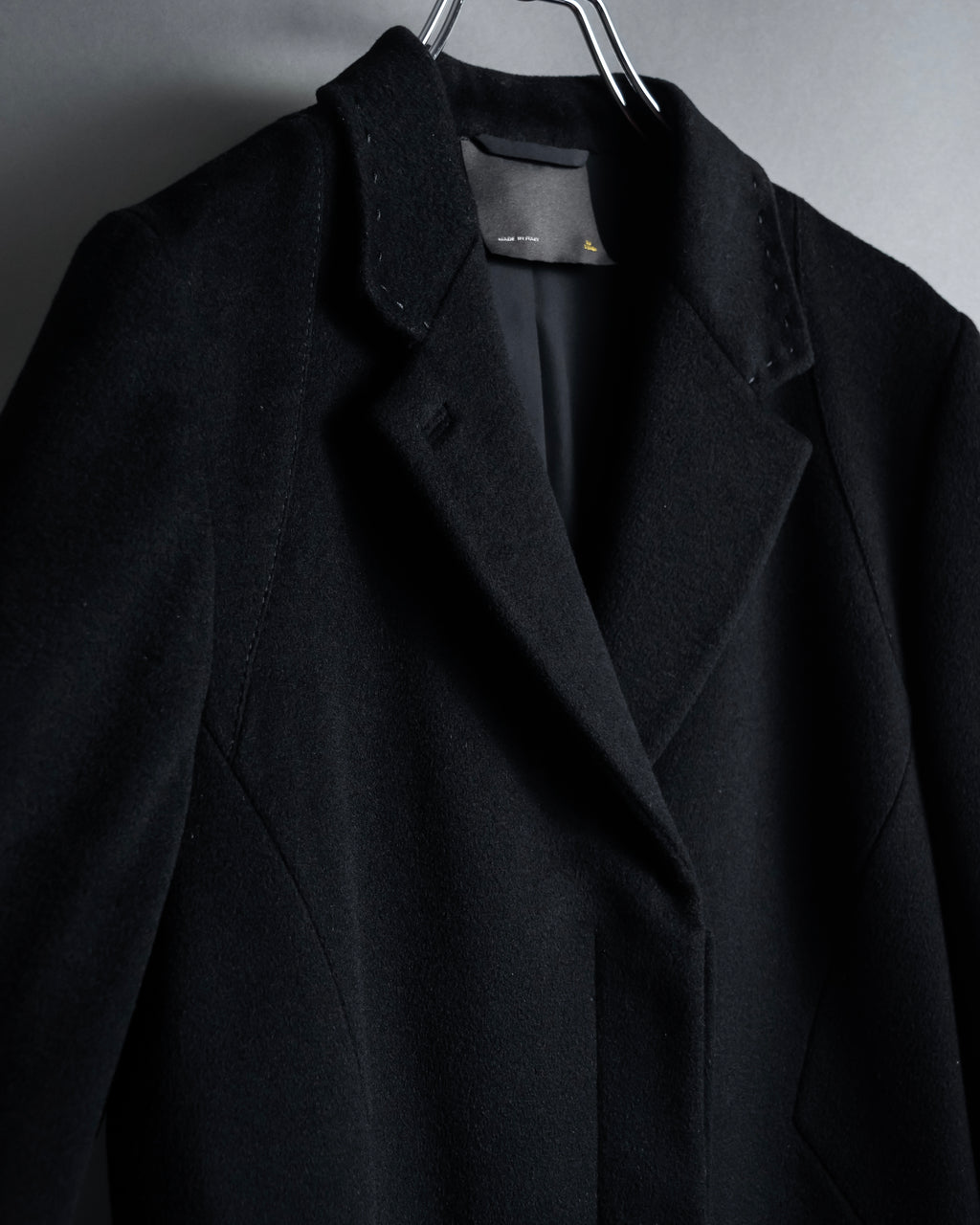 "FENDI" 00's-10's Karl Lagerfeld design shaped long coat