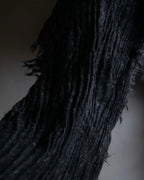 "GUCCI" Tom Ford period random pleats fringe stole