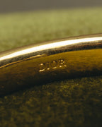 "DIOR" 10's-20's Gold tone pearl star open bangle