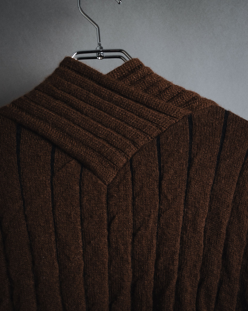 "Salvatore Ferragamo" 00’s Cashmere blend shawl-collar knit cardigan
