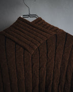 "Salvatore Ferragamo" 00’s Cashmere blend shawl-collar knit cardigan