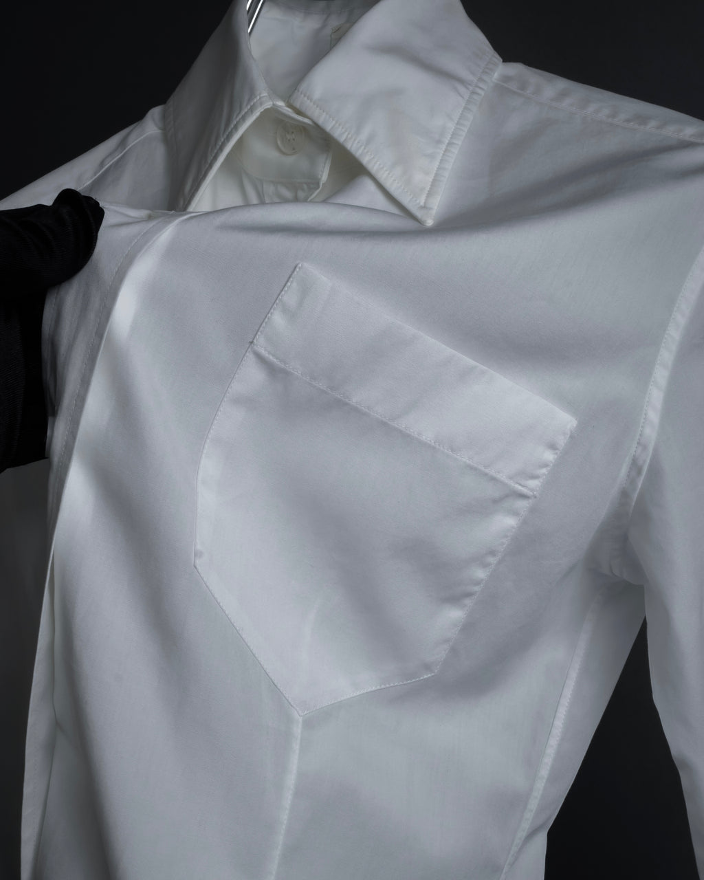 "HERMES" High-quality fine count cotton dress shirt