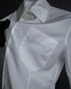 "HERMES" High-quality fine count cotton dress shirt