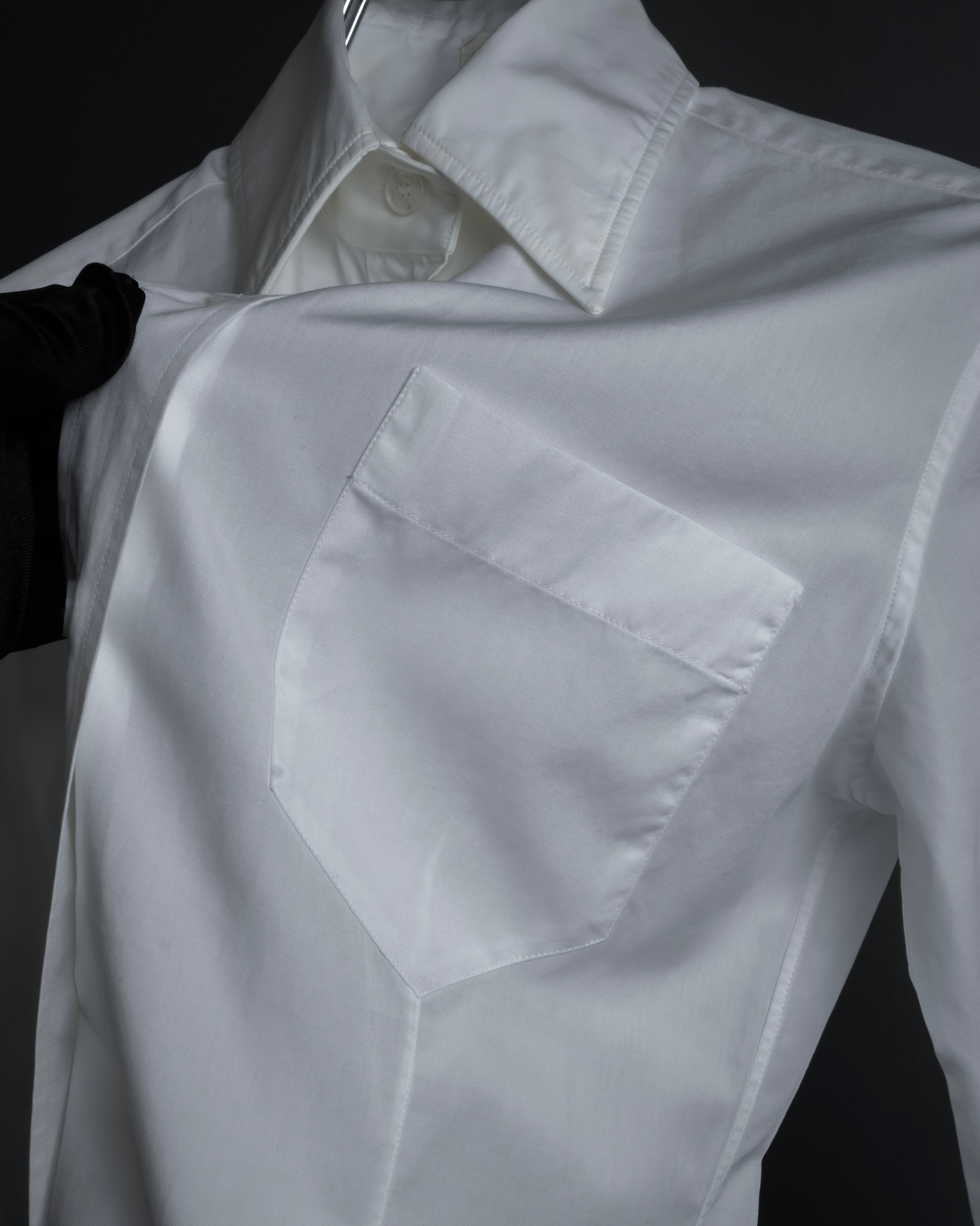 "HERMES" High-quality fine count cotton dress shirt