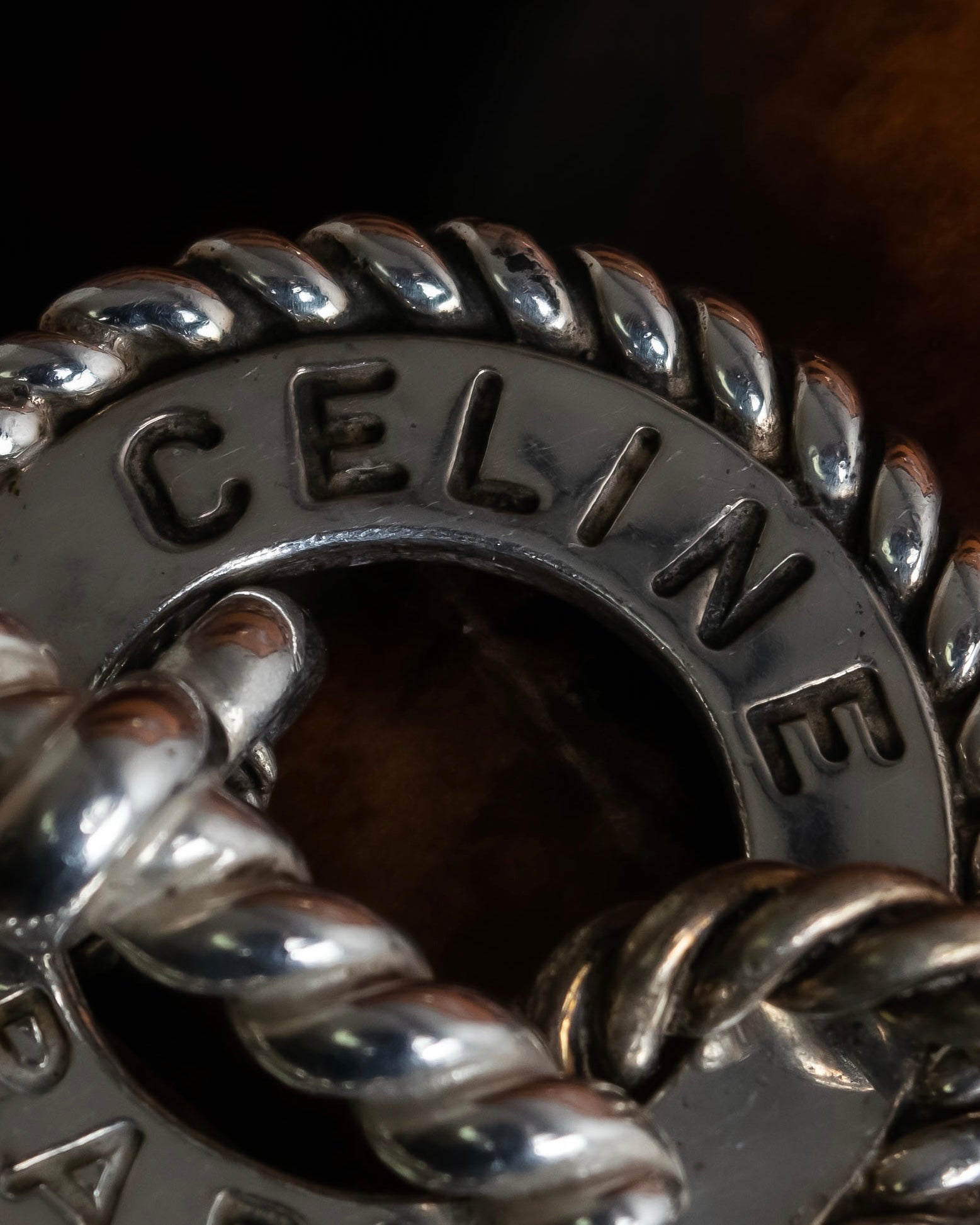 "CELINE" Rope twist design silver bracelet