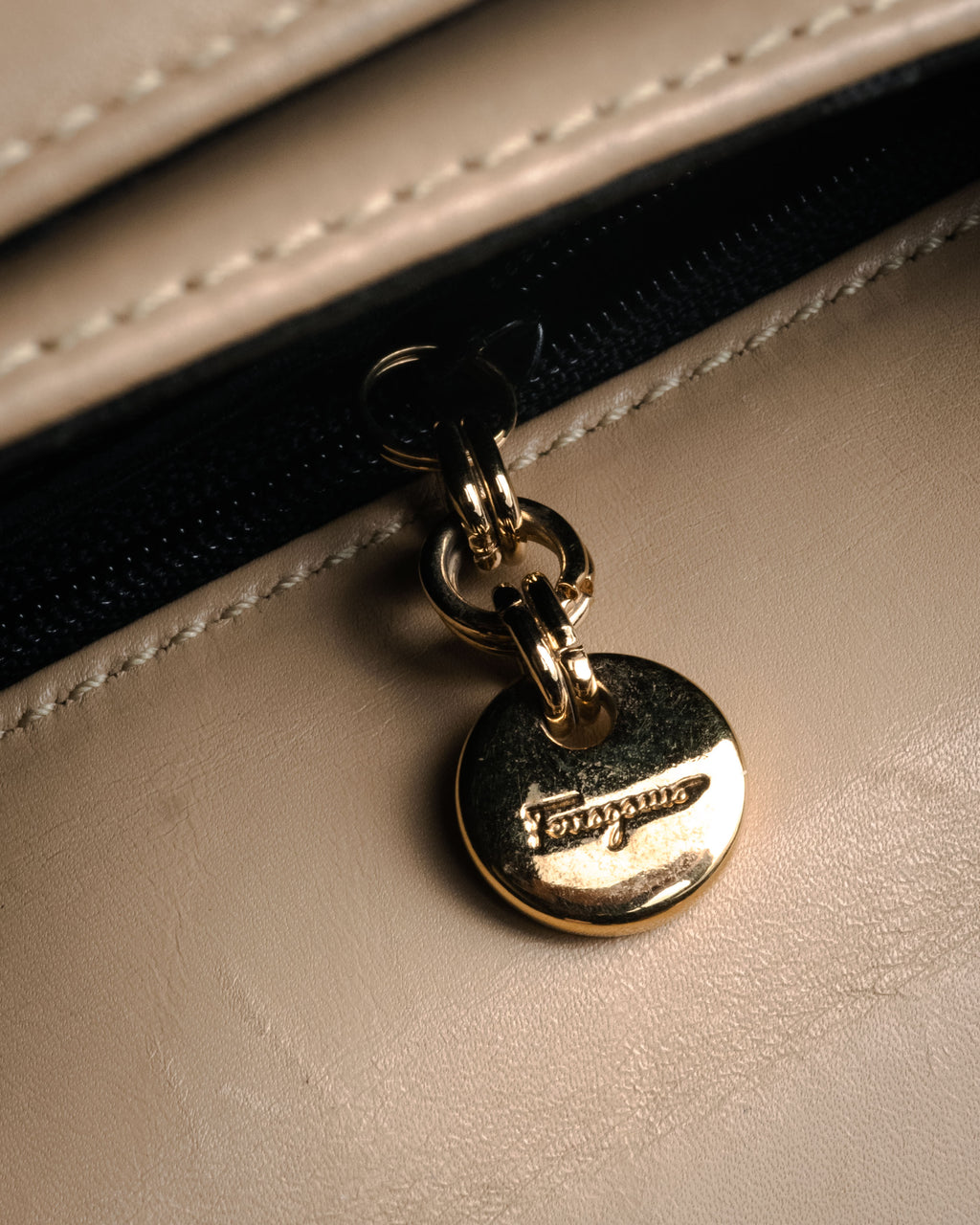 “Salvatore Ferragamo” 1990’s-00’s Gancini top handle bag
