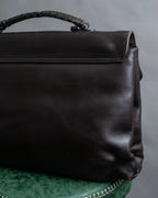 BOTTEGA VENETA" Intrecciato out pocket design briefcase bag