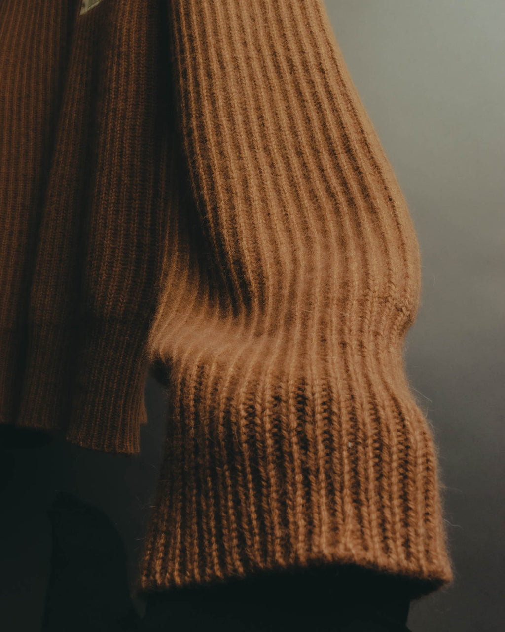 "Maison Margiela" 2021AW Textured ribbed crewneck sweater