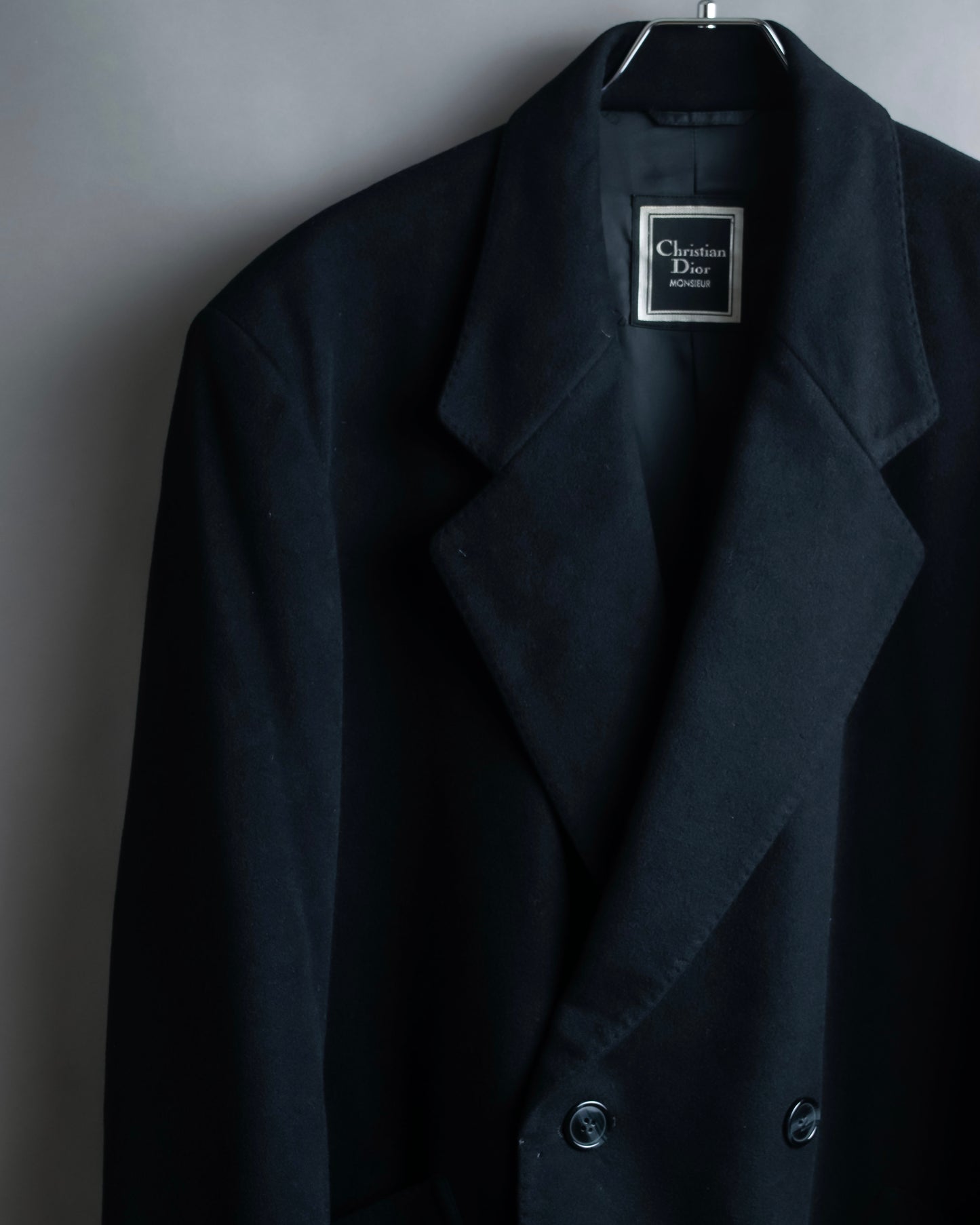 "CHRISTIAN DIOR MONSIEUR" 100% cashmere oversized tailored jacket