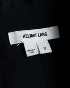 "HELMUT LANG" Leather lapel design, glossy jacket