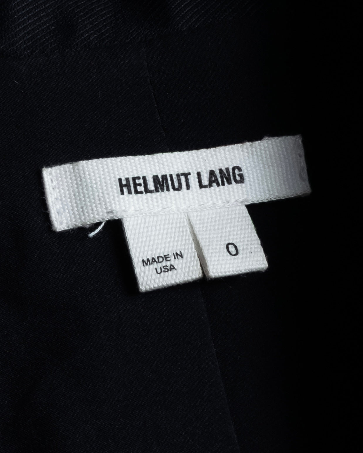 "HELMUT LANG" Leather lapel design, glossy jacket