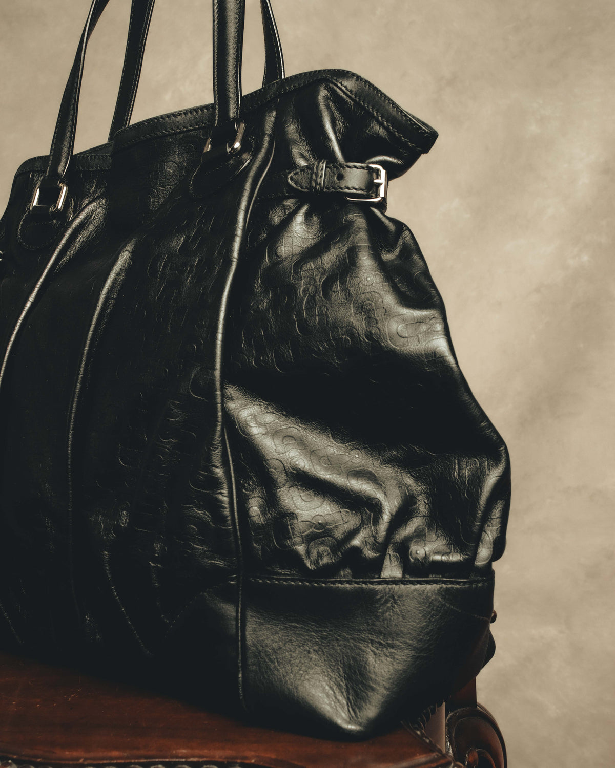"GUCCI" 00's-10's Slouchy oversized leather tote bag