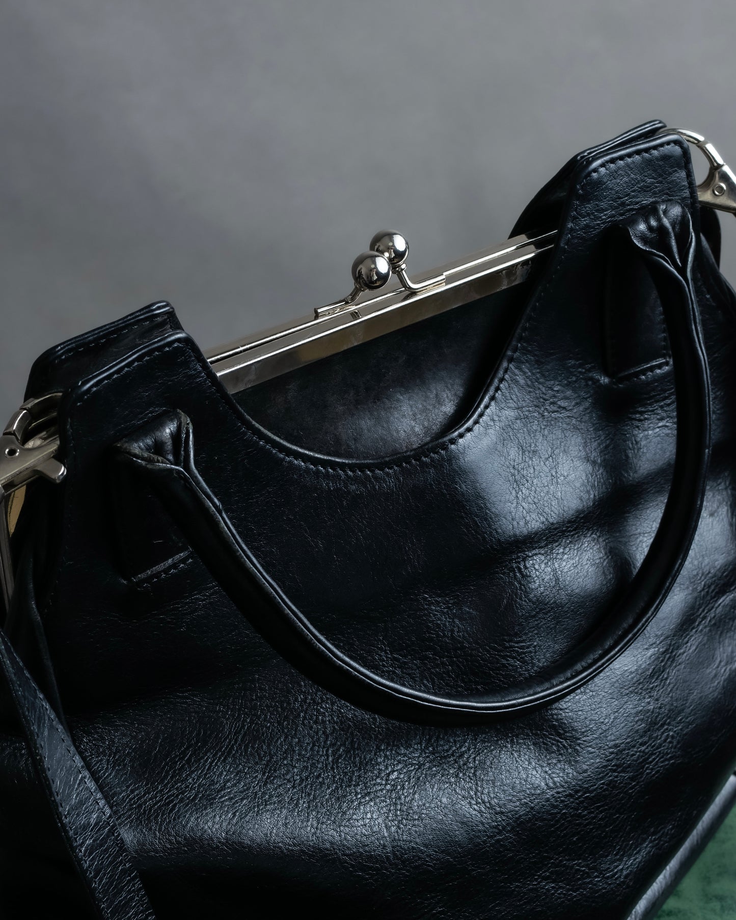 "YOHJI YAMAMOTO +NOIR"" 19AW clasp design 2way leather bag