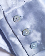 GIORGIO ARMANI/ Beautiful Stretch Satin Dress Shirt Shiny Blue