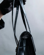 “Jean Paul Gautier” Crocodile-embossed shoulder bag